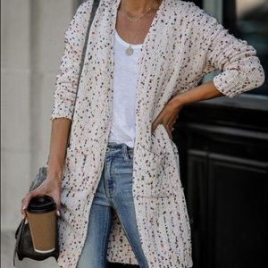 Vici Slouchy Rainbow Cardigan Sweater with Pockets